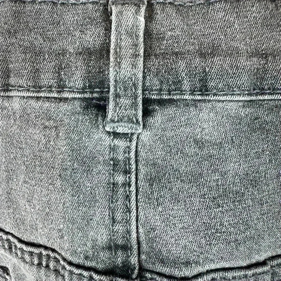 DG2 Diane Gilman gray Jean denim pants with studs - Picture 7 of 10